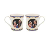 Lesser & Pavey HRH William & Kate - Tazza da caffè in ceramica per casa o lavoro, design premium per tutte le occasioni, bella per tè, caffè e bevande calde, Royal Heritage
