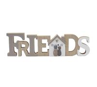 Lesser & Pavey - Targa in piedi con scritta "Friends", ideale come regalo e decorazione, ideale come regalo di compleanno per donne e uomini, progettata da Love and Affection, bella targa per casa e