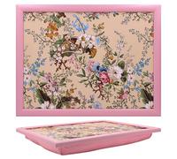 Lesser & Pavey William Kilburn Laptray | Vassoio pouf con cuscino imbottito | Adatto per bevande, cibo, colazione e computer portatile | Bel vassoio progettato per casa e ufficio - William Kilburn