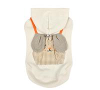 LESSIE Avorio S Maglietta Top per cane Maglioncino invernale
