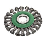 Lessmann Anti Scintillante Acciaio Inox Nodo Ruota Brush 115mm x-Lock LES47281X