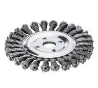 Lessmann Nodo Ruota Spazzola 115 x 14mm 22.2mm Foro, 0.50 Acciaio Filo LES472211