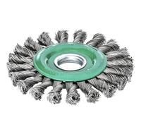 Lessmann Nodo Ruota Spazzola 115 x 14mm 22.2mm Foro, 0.50 Acciaio Inox Filo Les