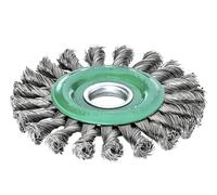 Lessmann Nodo Ruota Spazzola 115 x 14mm 22.2mm Foro, 0.50 Acciaio Inox Filo Les