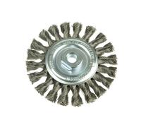 Lessmann Nodo Ruota Spazzola 115 x 14mm M14 Foro, 0.50 Filo di Acciaio LES472217