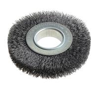Lessmann Ruota Spazzola D125mm X W20-22 X 40 Foro Set 2 Steel Filo 0.30