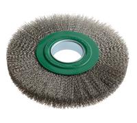 Lessmann Ruota Spazzola D200mm X W24-27 X 50 Foro Acciaio Inox Filo 0.30 LES365