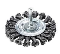 Lessmann Annodato Ruota Spazzola Con Gambo 75 x 9mm, 0.50 Steel Filo LES41719811