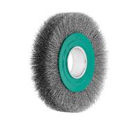 LESSMANN Spazzola circolare con foro (verde) filo in inox 0,30mm, Ø178 x l=32mm Quantità:1