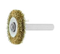 LESSMANN Spazzola circolare con gambo, filo in ottone da 0,20mm, Ø30xl=6mm Quantità:1