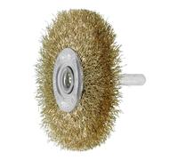 LESSMANN Spazzola circolare con gambo, filo in ottone da 0,20mm, Ø40x l=10mm Quantità:1
