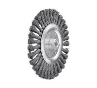 LESSMANN Spazzola circolare, filo in acciaio 0,50mm, ØSpazzole D1xØForo d 1/filettatura M: 115xM14mm Quantità:1