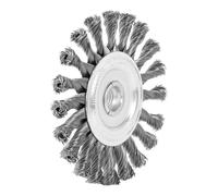 LESSMANN Spazzola circolare, filo in acciaio 0,50mm, ØSpazzole D1xØForo d 1/filettatura M: 125xM14mm Quantità:1