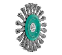LESSMANN Spazzola circolare, filo in inox 0,50mm, ØSpazzole D1xØForo d 1/filettatura M: 125xM14mm Quantità:1