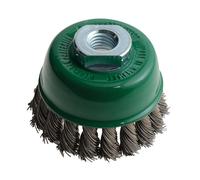 Lessmann - Spazzola Knot Cup 65mm M14 x 20 x 0.50 Filo di acciaio inossidabile