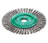 Lessmann Pipeline Spazzola 40 Nodi 125 x 22.2mm Foro Acciaio Inox Filo LES4738
