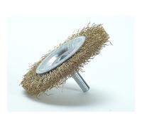 Lessmann Spazzola Ruota In Ottone Fai Da Te 75 x 10mm Gambo 6mm