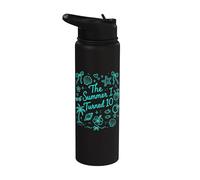 L'estate che ho compiuto 10 Compleanno in spiaggia tropicale Stainless Steel Insulated Water Bottle