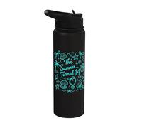 L'estate che ho compiuto 14 Compleanno in spiaggia tropicale Stainless Steel Insulated Water Bottle