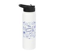L'estate che ho compiuto 16 Compleanno in spiaggia tropicale Stainless Steel Insulated Water Bottle