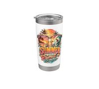 L'estate è dove respira la mia anima amanti del surf Tropical Beach Bicchiere termico in acciaio inox doppia parete