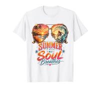 L'Estate è Dove Respira la mia Anima Amanti del Surf Tropical Beach Maglietta