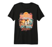 L'Estate è Dove Respira la mia Anima Amanti del Surf Tropical Beach Maglietta Premium