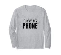 L'Estate Ho Perso Il Mio Telefono Divertente Atmosfera retrò Maglia a Manica