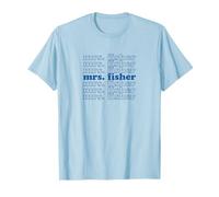 L'estate in cui sono diventata bella - Mrs. Fisher Blue Repeat Blue Maglietta