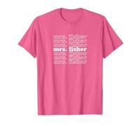 L'estate in cui sono diventata bella - Mrs. Fisher White Repeat Pink Maglietta