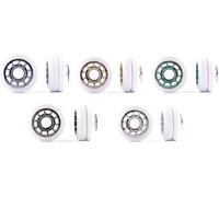 L'ESTEL SKATES - Roll Line - Roll-Line Ice - Set di 8 Ruote +16 Cuscinetti per Pattinaggio artistico su Ruote per Danza e Show. Diametro 61 mm. (95A 61MM)