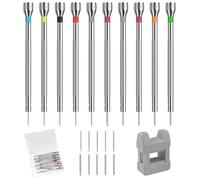 Lestiven Set di Cacciaviti Precisione Orologioaio 0,6 - 2,0 mm, Cacciavite per Occhiali Orologiaio, Kit Riparazione Orologi, Giraviti Strumenti con Smagnetizzatore, per Riparare Orologi ed Elettronica