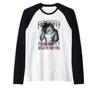L'estrema Destra Estrema Sinistra I'm Farting Alpha Wolf Unhinged Meme Maglia con Maniche Raglan