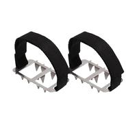 Lesunbak 2 tacchetti di sicurezza per scarpe da neve, ghiaccio, per adulti, camminate, invernali, jogging, arrampicata, escursionismo, avventura, alpinismo