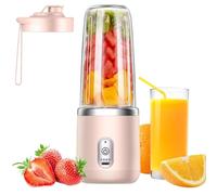Lesunbak Frullatore portatile per succhi | Spremiagrumi senza fili ricaricabile | Macchina per frullare frutta personale per colazione, casa, ufficio, palestra, campeggio, spiaggia, viaggi