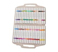 Lesunbak Pennarelli acrilici - 72 colori acrilici, 36 x disegno artistico artigianato forniture professionali per legno, tela, pietra, vetro, ceramica, calligrafia, metallo, tessuto, carta roccia