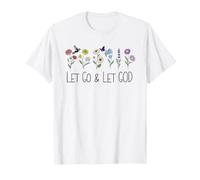 Let Go & Let God Christian Bible Verse Let Go Let God Jesus Maglietta