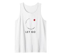 Let Go - Minimal Zen Circle & Red DOT Design Canotta