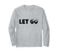 Let Go, Minimalist Typographic Metaphor Design Maglia a Manica