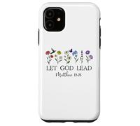 Let God Lead Matthew 19:26 God Quote All Things Are Possible Custodia per iPhone 11