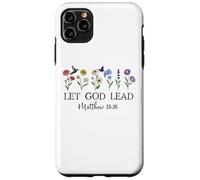 Let God Lead Matthew 19:26 God Quote All Things Are Possible Custodia per iPhone 11 Pro Max