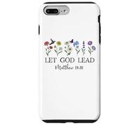 Let God Lead Matthew 19:26 God Quote All Things Are Possible Custodia per iPhone 7 Plus/8 Plus