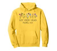 Let God Lead Matthew 19:26 God Quote all Things Are Possible Felpa con Cappuccio
