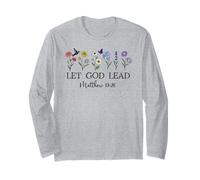 Let God Lead Matthew 19:26 God Quote all Things Are Possible Maglia a Manica