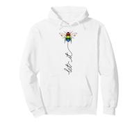 Let It Bee - Api Dolci Disegnate a Mano da Apicoltore Felpa con Cappuccio