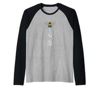Let It Bee - Api Dolci Disegnate a Mano da Apicoltore Maglia con Maniche Raglan