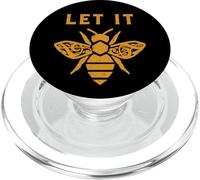 Let It Bee Chiave di violino Miele Gioco di parole Rustico Grafica Amante della Musica PopSockets PopGrip per MagSafe