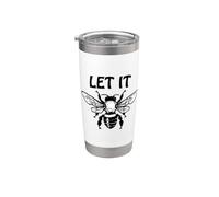 Let it Bee Sign,Be Kind Queen Bee Lovers Bee Kind Bee Design Bicchiere termico in acciaio inox doppia parete