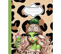 Let It Flow: A Blank Lined Journal | 110 lined pages: Green fashion furry girl