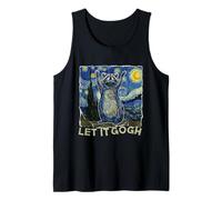 Let it Gogh Funny Van Gogh Starry Night Raccoon Canotta